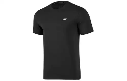 Skechers Quick Dry T Shirts Men's Carbon Black