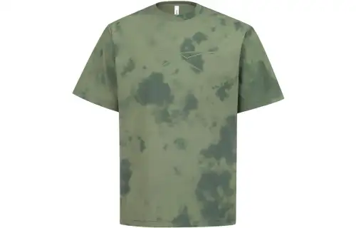 Reebok T Shirts Men's Green Crew Neck Moderate Straight Fit