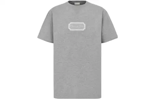 DIOR Christian Couture Relaxed Fit T Shirt T Shirt Men's Gray