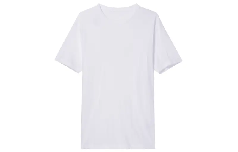 UNIQLO T Shirts Men's White Crew Neck Moderate