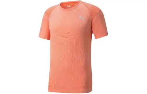 PUMA T Shirt Men's Glossy Finish Orange