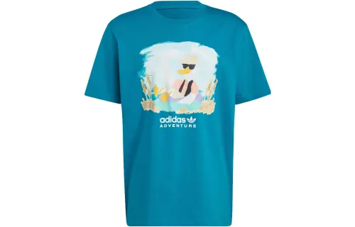 Adidas Originals T Shirt Japan Version Men's Teal Green