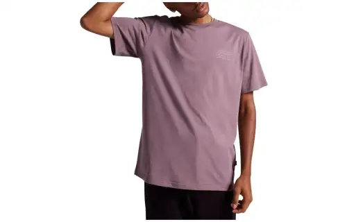 Converse T Shirts Men's Purple Crew Neck Moderate Straight Fit