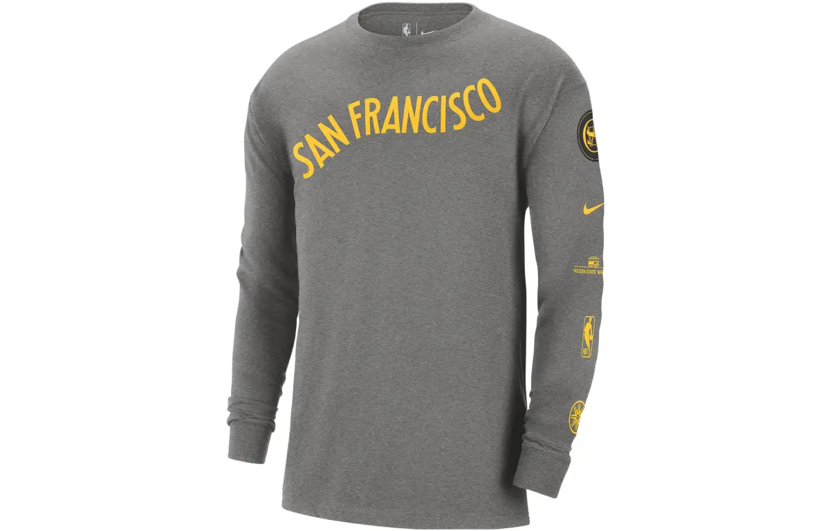 Nike Golden State Warriors 2023/24 City Edition Men's Nike Nba Max90 Long Sleeve T Shirt