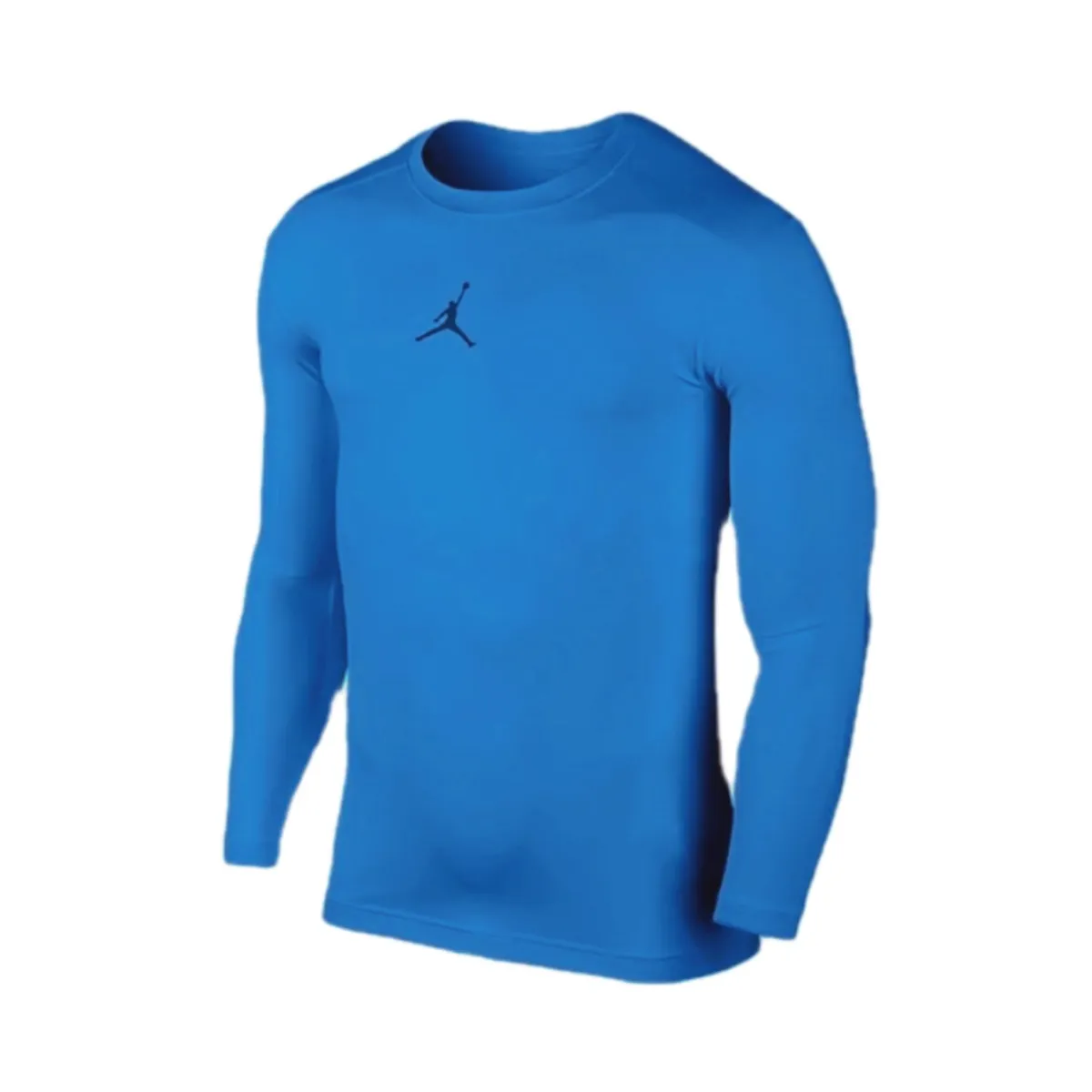 Jordan T-Shirts Men's Blue Crew Neck Moderate Straight Fit