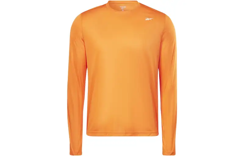 Reebok Training Long Sleeve Tech T Shirt Men's Orange