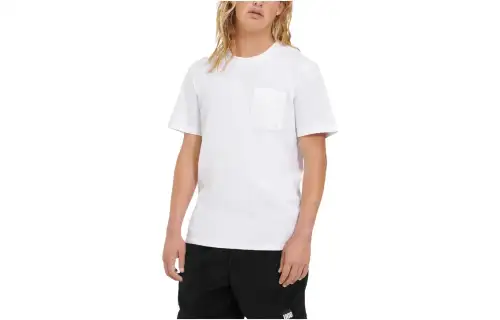 UGG T Shirts Men's White Crew Neck Moderate Straight Fit