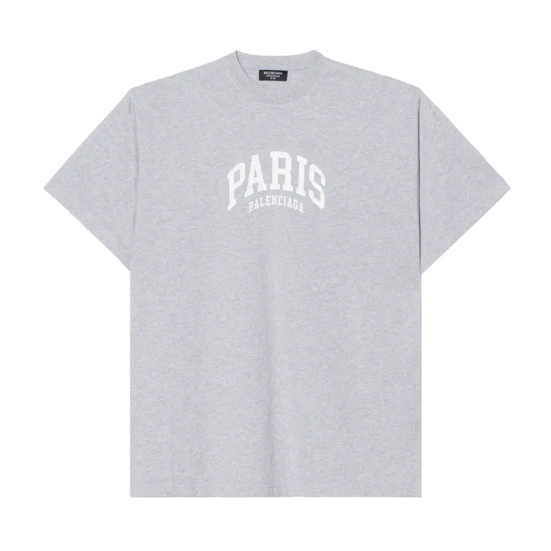 Balenciaga T Shirt Loose Fit Men's Gray