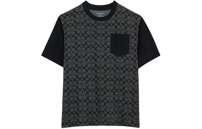COACH SS24 T Shirt Men's Charcoal Gray