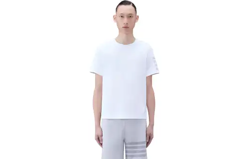 THOM BROWNE 4 Bar Striped Crewneck T Shirt