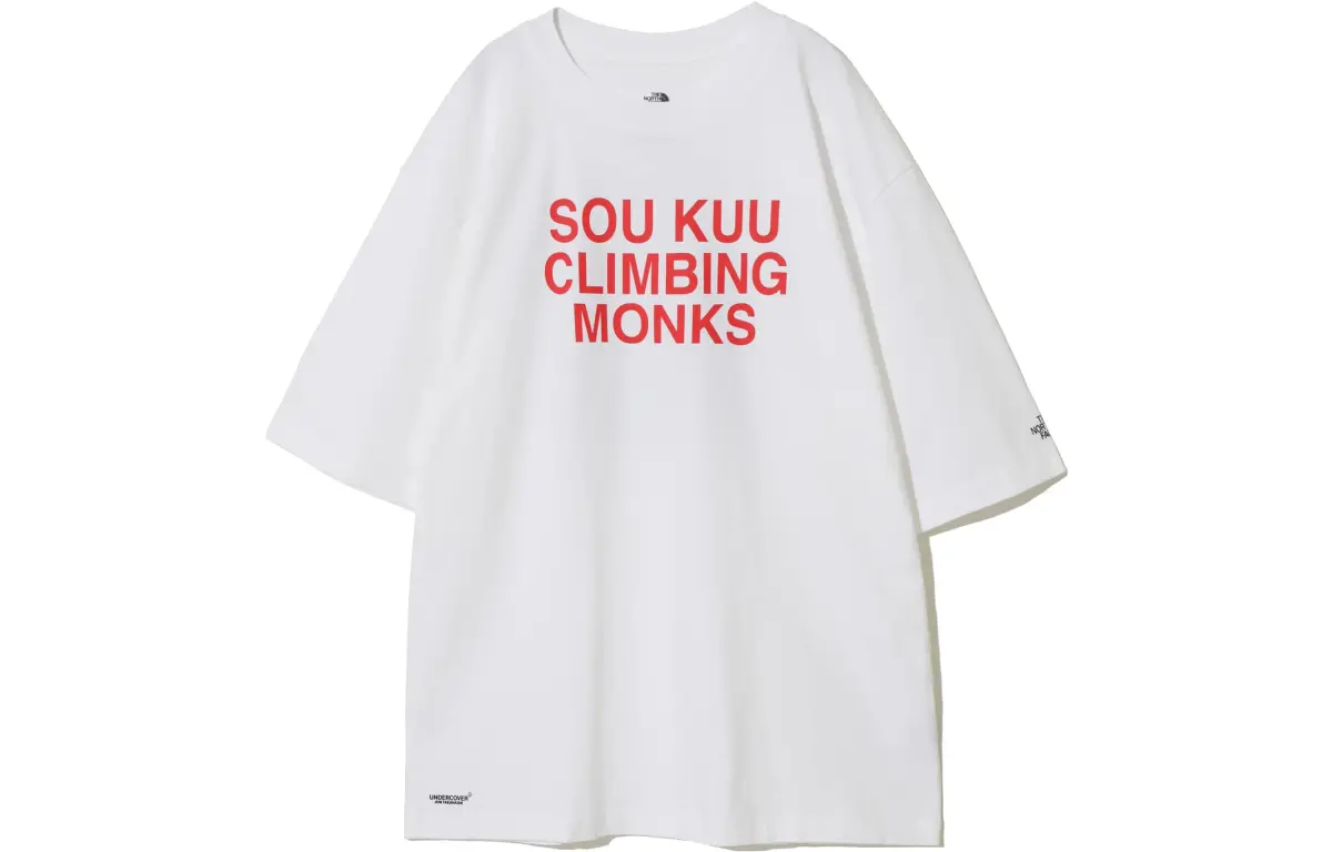 THE NORTH FACE T-Shirts Unisex White Crew Neck Moderate Straight Fit
