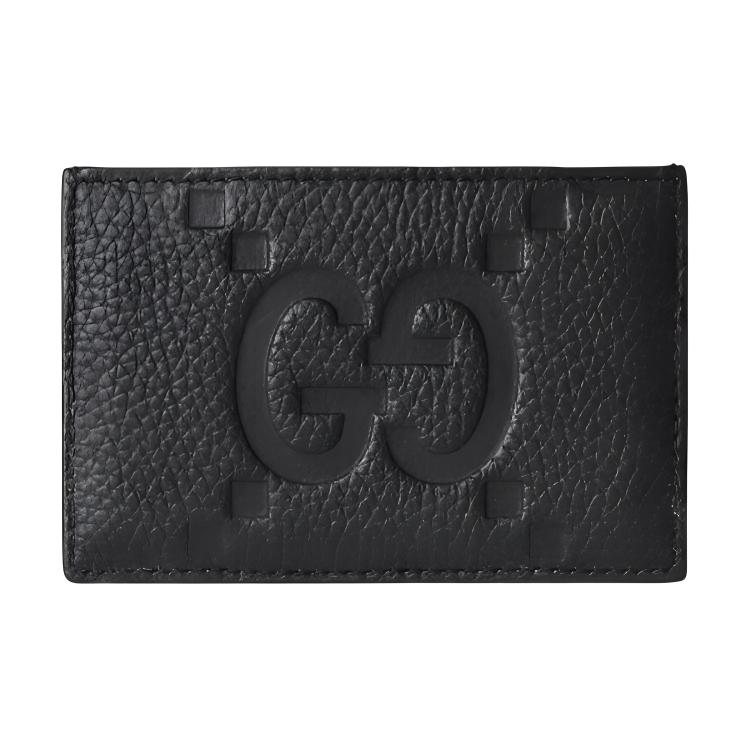 Мужской кошелек Gucci с крупным логотипом (черный)