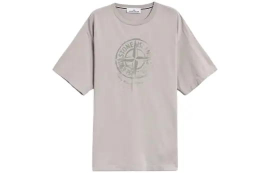 STONE ISLAND Compass print Cotton T shirt