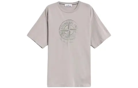 STONE ISLAND Compass print Cotton T shirt