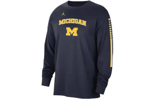 JORDAN Michigan Men's JORDAN College Long-Sleeve T-Shirt