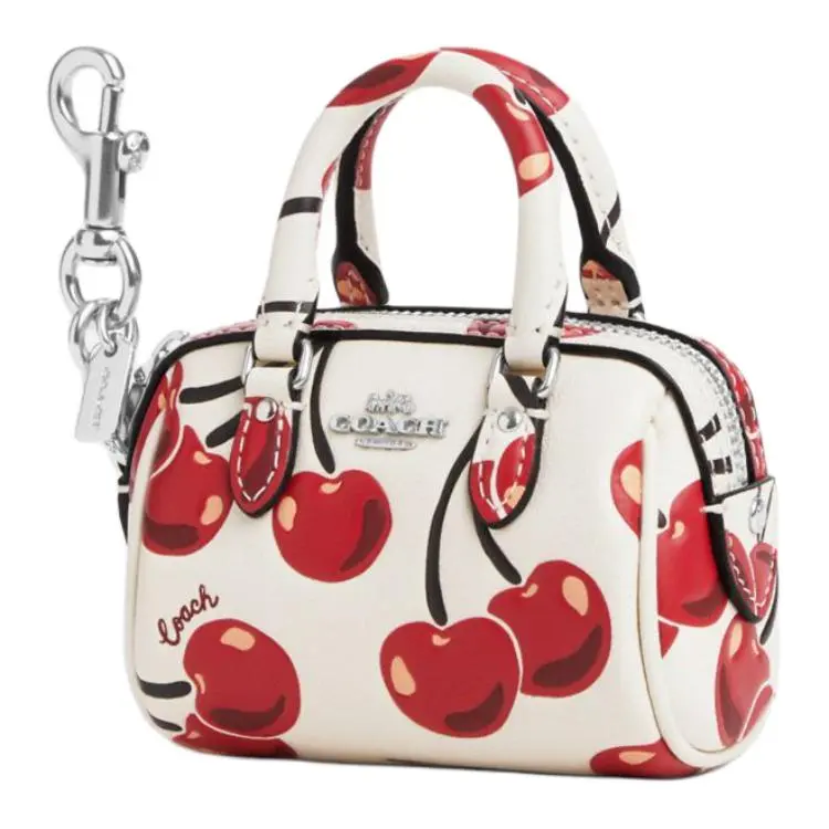 COACH Leather Keychains Women's White