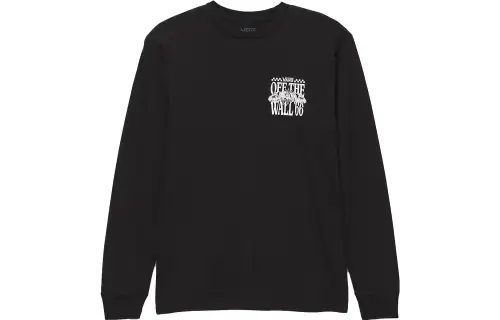 Vans Demo Derby T Shirts Men's Black Crew Neck Moderate Straight Fit