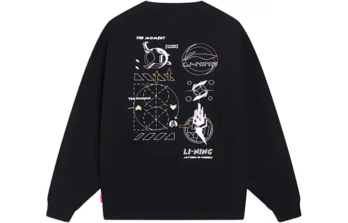 Li Ning Sports Trendy Collection T Shirt Men's Black