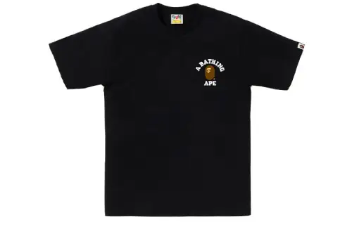 A BATHING APE Bape T Shirts Men's Crew Neck Moderate Straight Fit