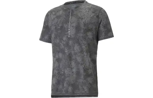 PUMA T Shirts Unisex Dark Gray Crew Neck Moderate