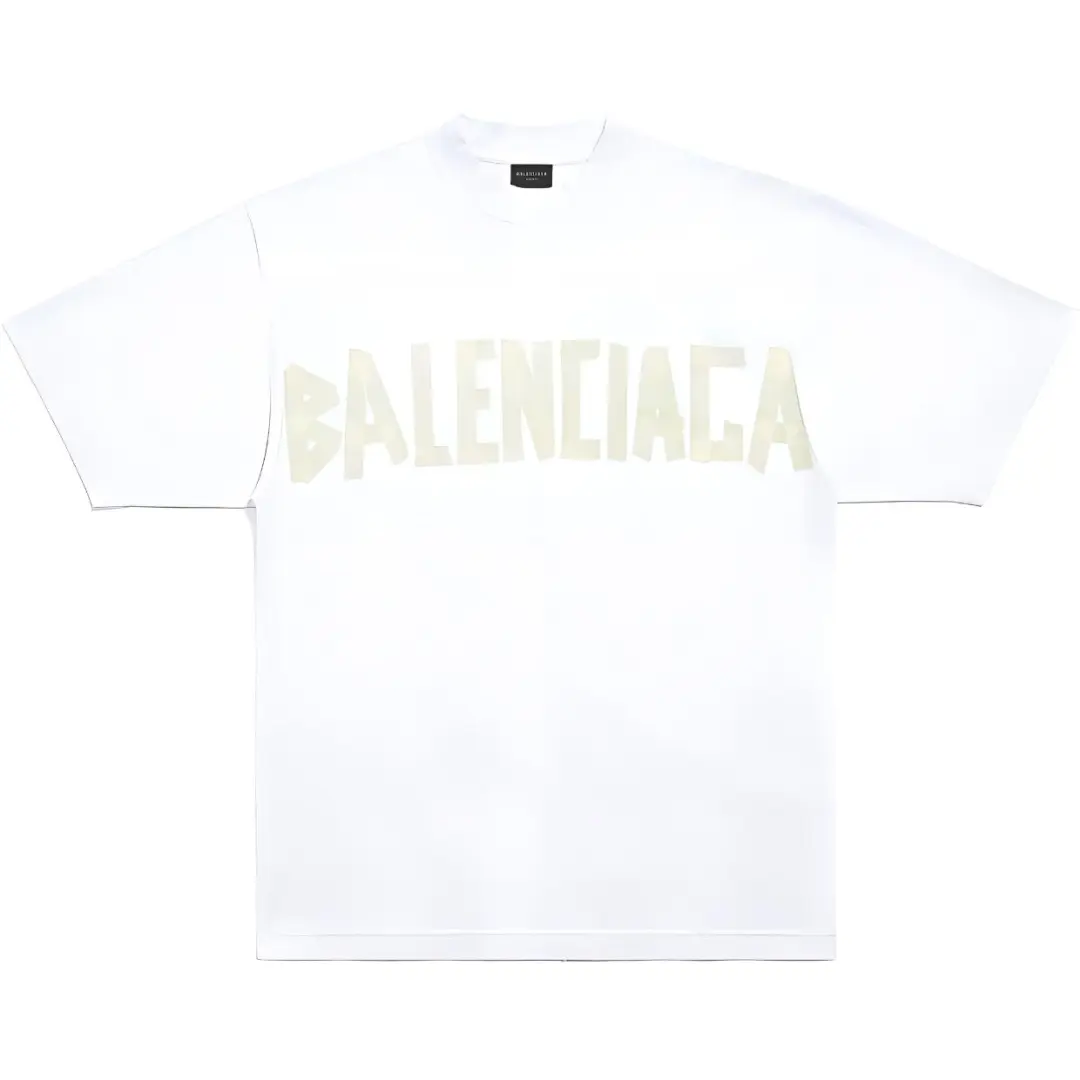 Balenciaga Tape Logo Crewneck T Shirt