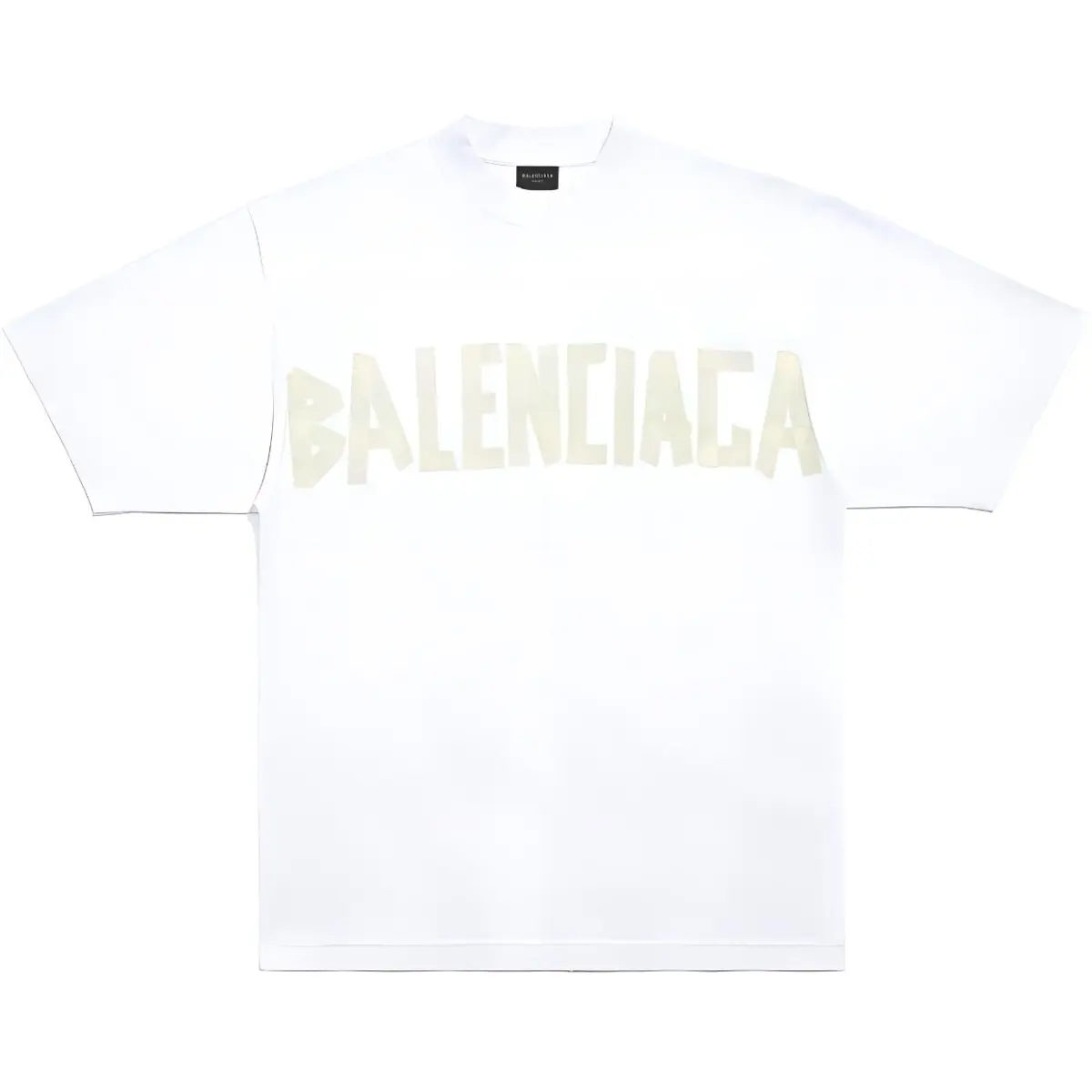 Balenciaga Tape Type T Shirt Loose Fit Unisex White