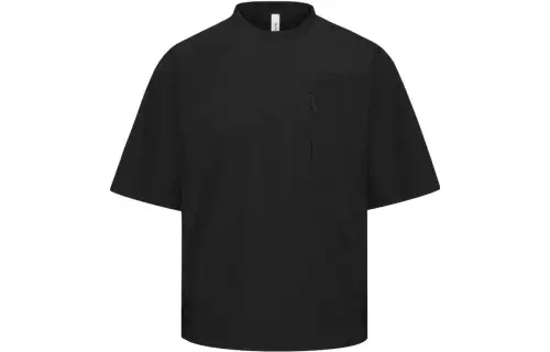Reebok T Shirts Men's Black Crew Neck Moderate Straight Fit