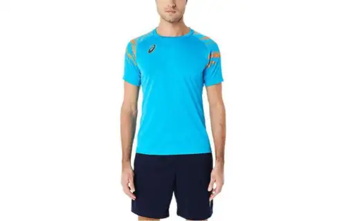 Asics T Shirt Men's Island Blue