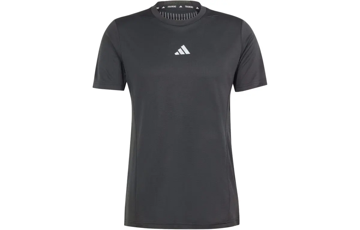 Adidas HIIT T-Shirts Men's Black Crew Neck Moderate