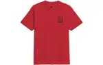 New Balance Sketch Graphic T Shirts Men's Red Crew Neck Moderate Straight Fit