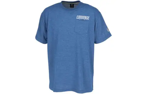 Converse T Shirts Men's Blue Crew Neck Moderate Straight Fit