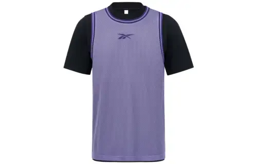 Reebok HOOP 2 In 1 VEST U T Shirt Unisex Purple
