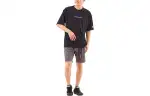 Converse T Shirts Men's Black Crew Neck Moderate Straight Fit