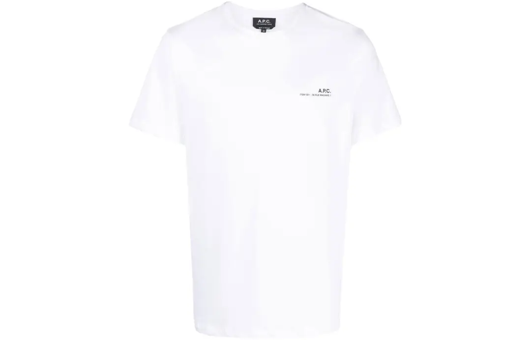 A.P.C . Logo Printed Crewneck T Shirt