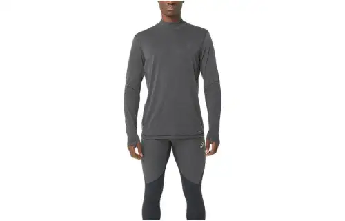 ASICS T Shirts Men's Gray Half Turtleneck Moderate Other