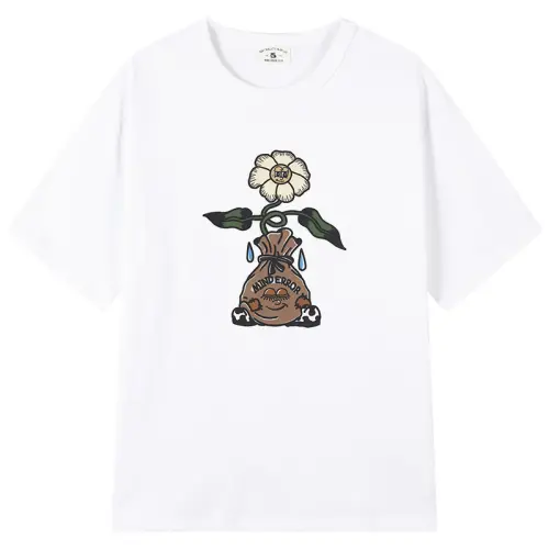 MIND ERROR Drop Shoulder Sleeve T Shirt Unisex