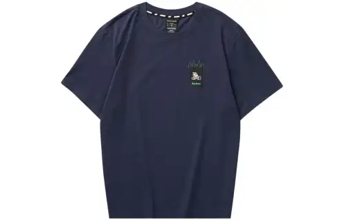Skechers Funny Monster T Shirts Unisex Blue/00DU Crew Neck Moderate Straight Fit