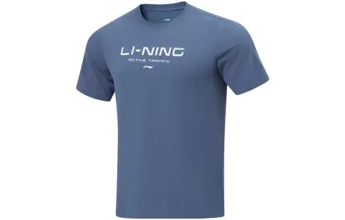 Li Ning T Shirt Men's Gray Indigo