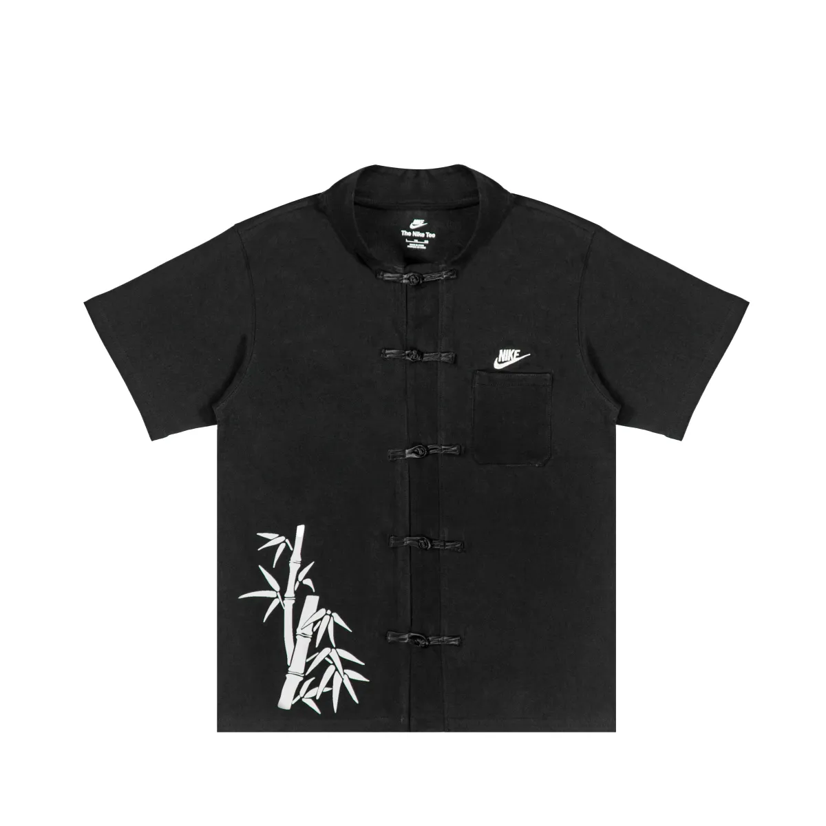 Nike T-Shirts Unisex Black Stand Collar Moderate
