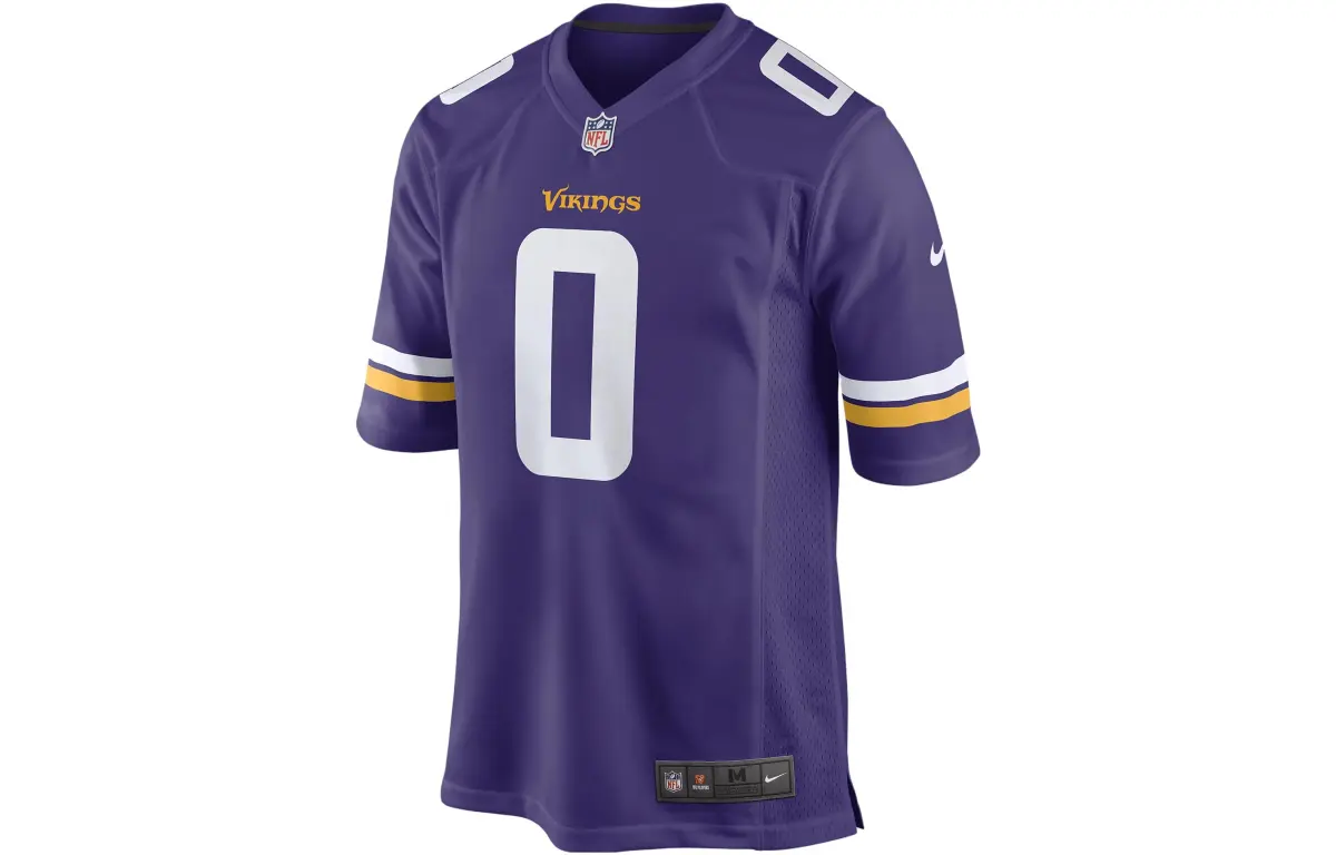 Nike T-Shirts Men's Purple V-neck Moderate Straight Fit