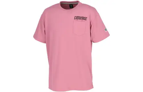 Converse Multi SP T Shirts Unisex Pink Crew Neck Moderate Straight Fit