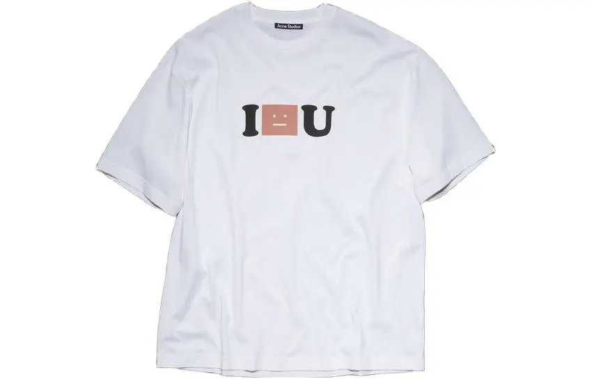 Acne Studios Face Printed Crewneck T Shirt