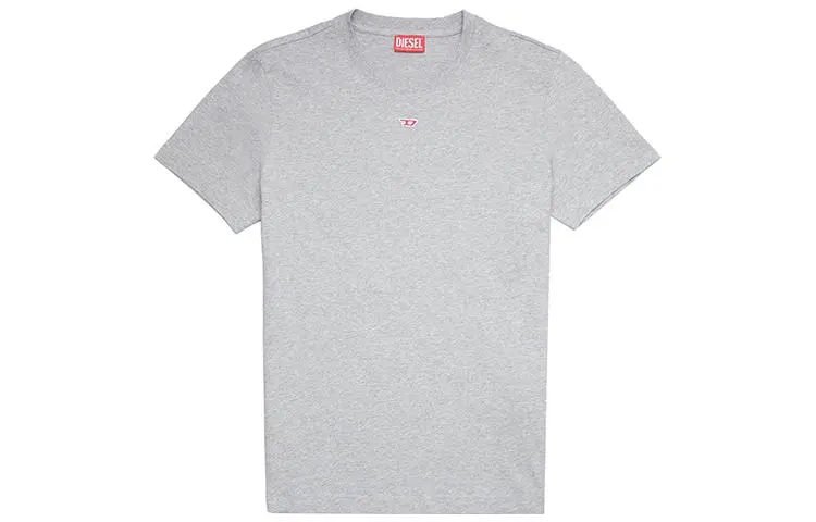 DIESEL T-Shirts Men's Gray Crew Neck Moderate