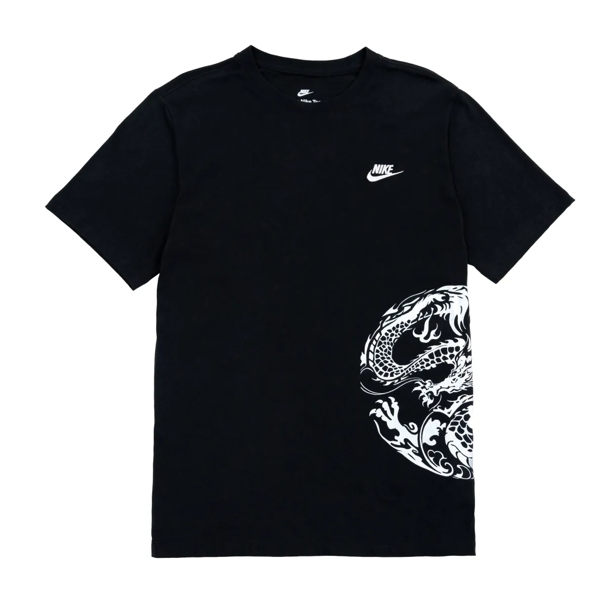 Nike T-Shirts Unisex Black Crew Neck Moderate Straight Fit