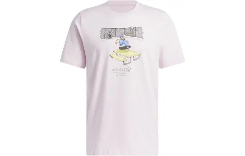 Adidas Originals T Shirt Japan Version Men's Pink