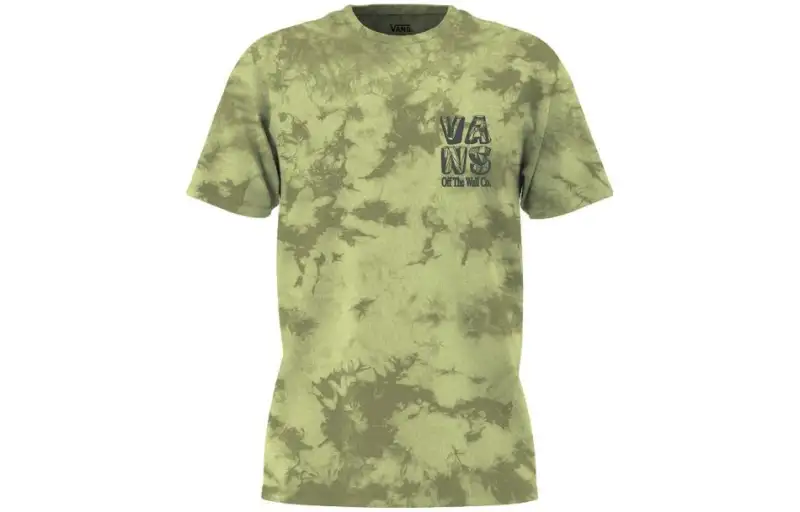 Vans T Shirts Unisex Green Crew Neck Moderate Straight Fit