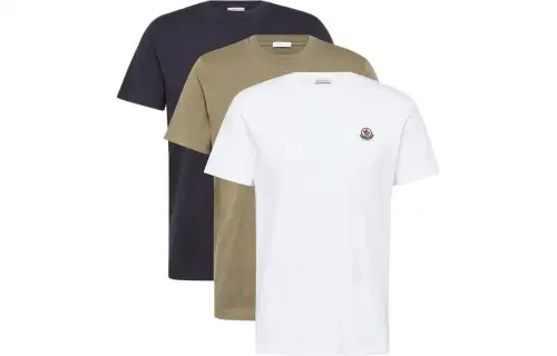 Moncler Logo Patch Pack Of Three T-Shirt
