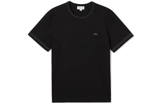 LACOSTE T Shirts Men's 031/Black Crew Neck Moderate