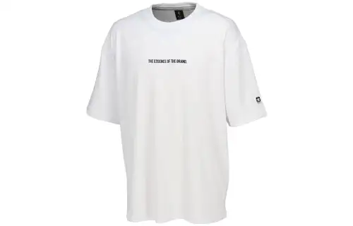 Converse T Shirts Men's White Crew Neck Moderate Straight Fit