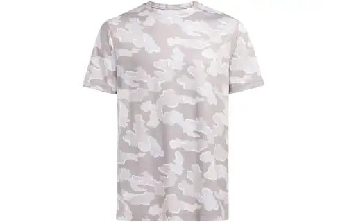 Reebok T Shirts Men's Taupe Crew Neck Moderate Straight Fit